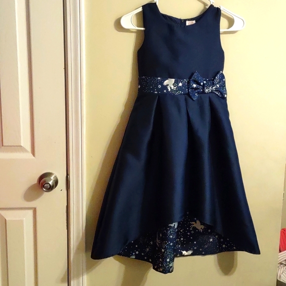Navy Blue Unicorn Dress 